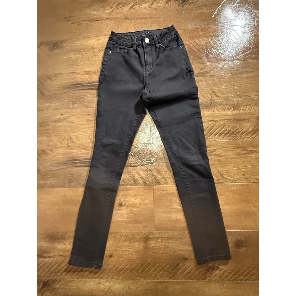 YMI Skinny Jeans Women's Black Size 9 29 High Waist Stretch Denim Fashion Casual